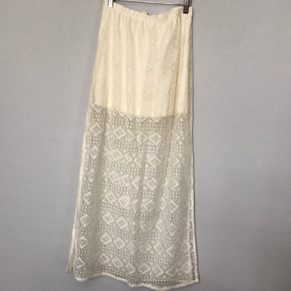 Crochet maxi skirt